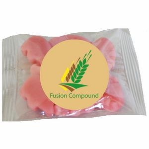 Custom Gummy Pink Piglets Hand Out Packet