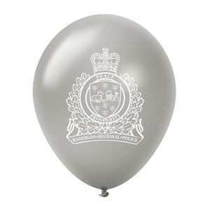 12'' Custom Printed Latex Balloons - Pearl & Metallic Colors