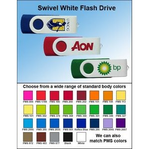 Swivel White Flash Drive-64GB