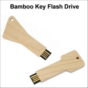 Bamboo Key Flash Drive - 32GB Memory