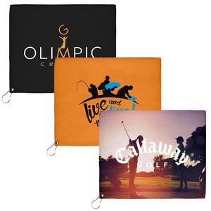 18"x15" Sublimated Golf Towel - 200GSM