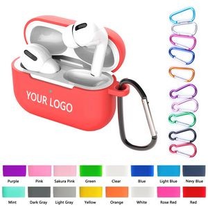 Ultra-Thin Silicone Wireless Ear Pods Case With Carabiner - Pro