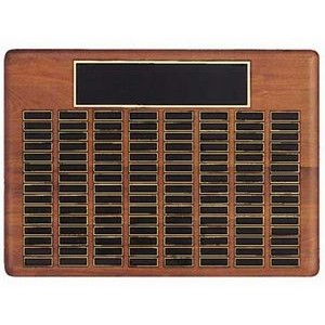 Airflyte® Roster Series American Walnut Plaque w/96 Brass Plates