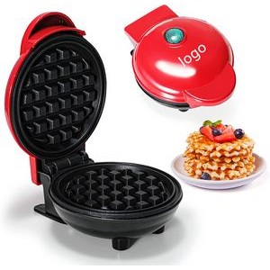 Mini waffle maker, suitable for making waffles, pancakes, Paninis and other delicious breakfasts.