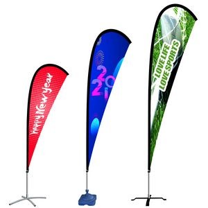 9' Teardrop Flag Banner with Stand