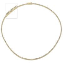 Jilco Inc. 14K Yellow Gold Diamond Tennis Necklace