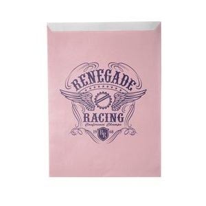 8.5"W x 11"H One-color Colored Paper Bag Pink
