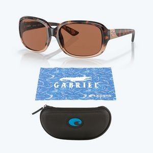 Costa Del Mar Gannet Ladies Polarized Sunglasses, Shiny Tortoise Fade Frame