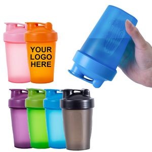 14 Oz. Plastic Shaker Bottles with Mixer