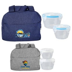 Nested Heathered lunch Cooler