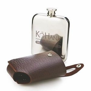 Stainless Steel Flask and Traveling Case by Viski®