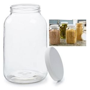 1 Gallon Transparent Glass Food Jar with Lid