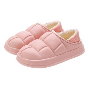 Winter Women's Padded Warm Non-Slip Cotton Slippers With Heel Guard