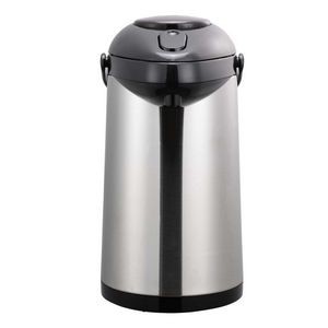 2.5 Liter SteelVac™ Glass Lined Airpot w/Push Pump Lid (Brushed Stainless)