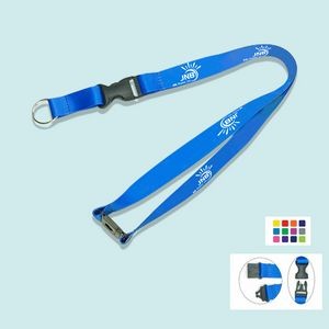 Personalized Lanyard with Safety Release Breakaway and Buckle