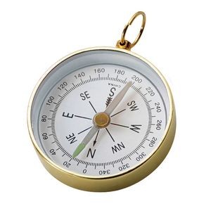 Cedar Creek® Open-Faced Brass Colored Compass