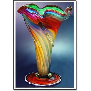 Waterspout Art Glass Vase
