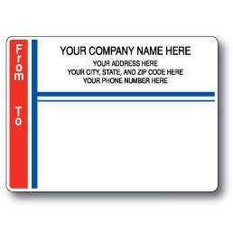 Standard Pin Fed Mailing Label w/From and To Left Border