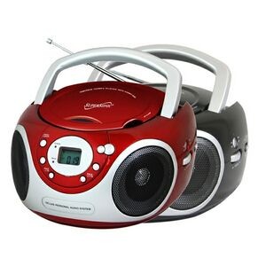 SuperSonic Portable MP3/CD Player with USB/AUX Inputs & AM/FM Radio