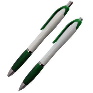 Custom Ballpoint Pen - White/Green