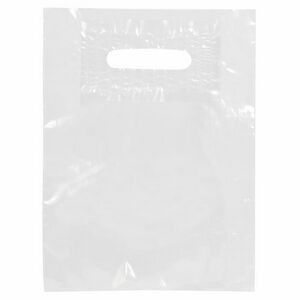 Stock Clear Patch Handle Bag (9" x 12")