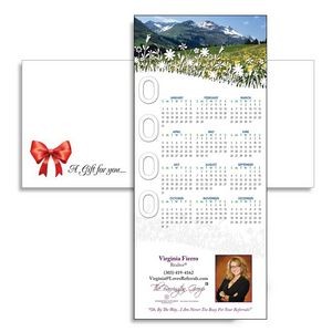 Magnetic Calendar with Envelope - Mountain Meadow