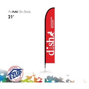ProFlag™ 21' Slim Blade Flag with Ground Stake, Pole, & Storage Bag
