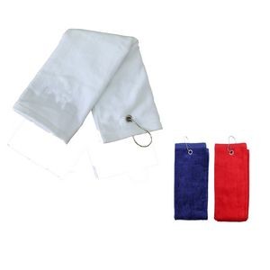 Cotton Golf Towel with Metal Clip