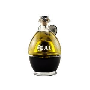 Etched Romeo & Giulietta Oil/Vinegar Set w/Color Fill