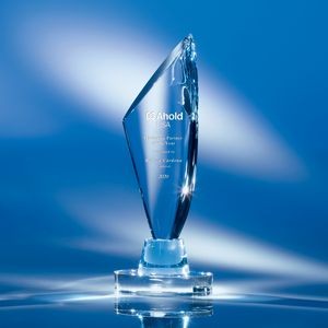 Crystal Enchantment Award with Blue Accent 11"H
