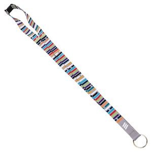 Sublimated 100% Polyester Lanyards with O-Ring (1/2"x36")