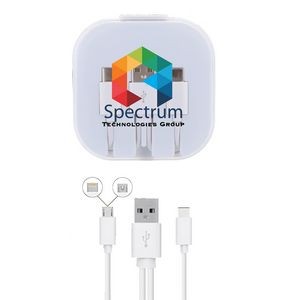 iPhone/micro USB/ USB-C charge cable