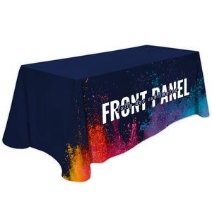 Liquid Repellent 4' Table Cover Throw, 42"H - Front Panel Print