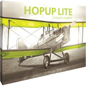 Hopup Lite 10ft Straight Full Height Tension Fabric Display & Fitted Graphic
