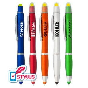 3-in-1 - Stylus Pen & Gel Highlighter Combo