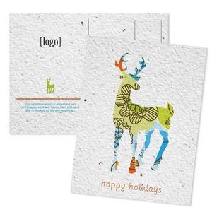 Holiday Seed Paper Mailable Postcard - Style A