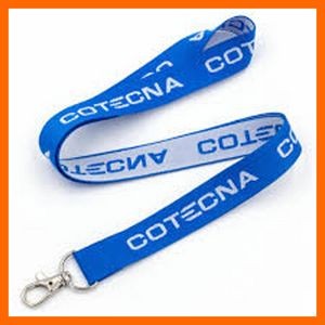 Woven Lanyards - PMS Color Match, 4 Colors Woven 1 side/1 layer