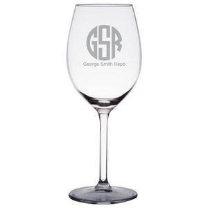 Deep Etched or Laser Engraved Acopa 14 oz. All-Purpose Stemmed Wine Glass