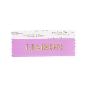 Liaison Stk A Rbn Lilac Ribbon Gold Imprint
