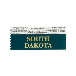 South Dakota Stk A Rbn Teal Ribbon Gold Imprint
