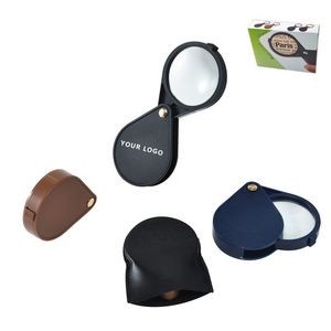 Pocket PU Leather Foldable Magnifier