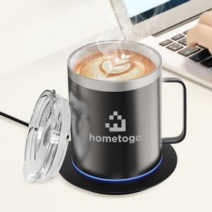 Stainless Steel Smart Mug Warmer For Coffee, Tea, Water, Milk with Heating Base that Light Up