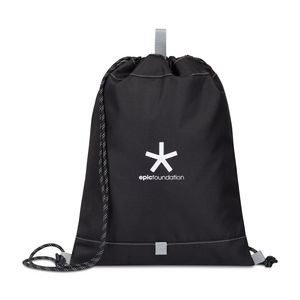 Repeat Recycled Poly Cinchpack - Medium Grey