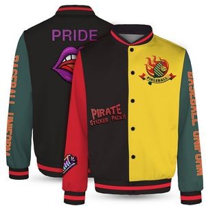 Custom Personalized Men's Varsity Jacket (Full Color Dye Sublimated)