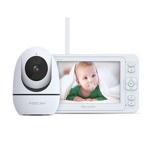 Foscam Baby Monitor with Remote Pan-Tilt-Zoom Camera and 5 Inch LCD Screen