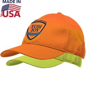 100% USA-Made Safety Structured Twill Cap