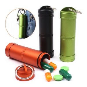 Aluminum alloy waterproof can EDC portable pill camping emergency water bottle