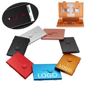 Slide Out Aluminum Alloy Business Card Holder Thumb Drive Card Case