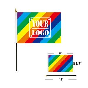 Pride Parade Rainbow Flags