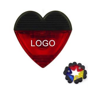 Custom Plastic Heart-Shaped Magnetic Fridge Paper Memo Clip Snacks Bag Clip